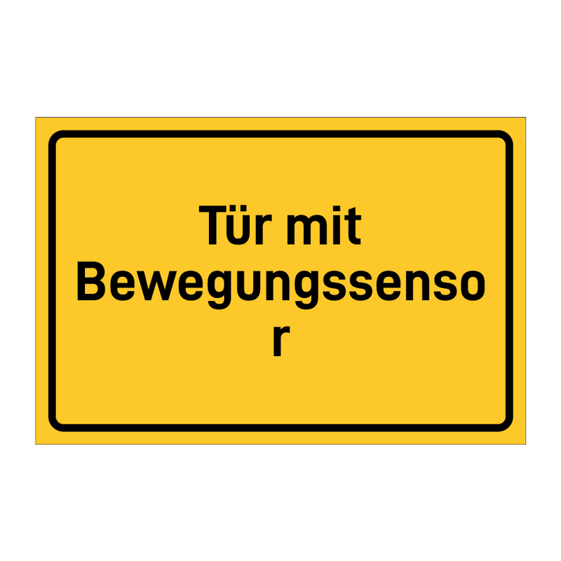 Tür mit Bewegungssensor