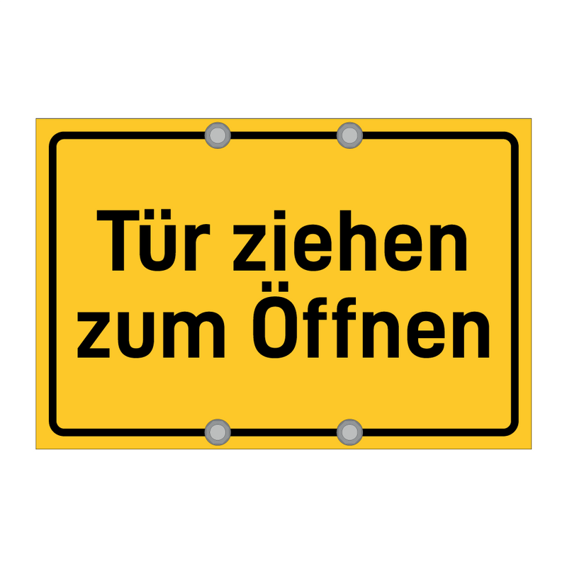 Tür ziehen zum Öffnen