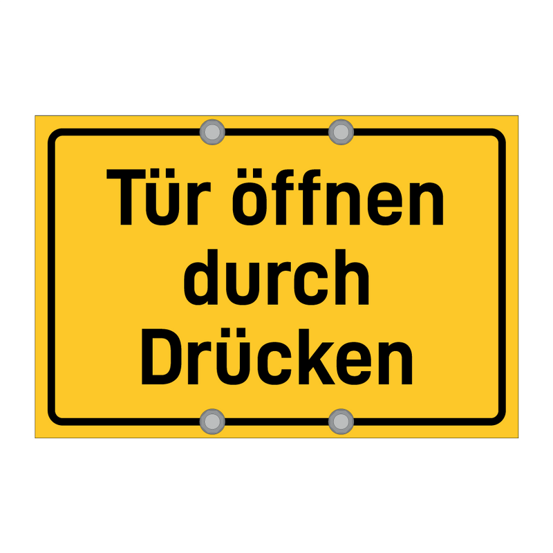 Tür öffnen durch Drücken