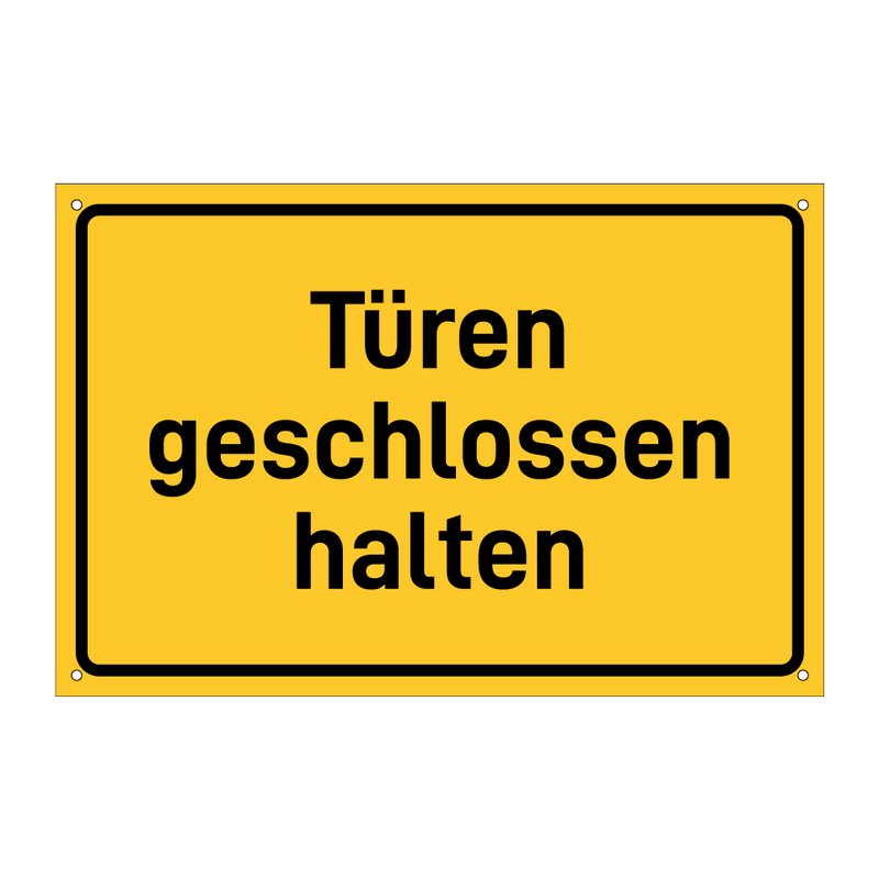 Türen geschlossen halten