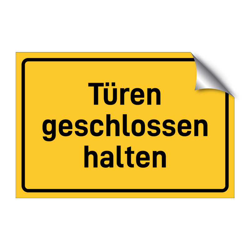 Türen geschlossen halten