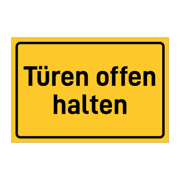 Türen offen halten