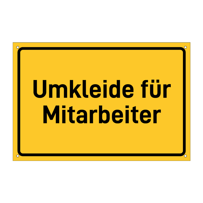 Umkleide für Mitarbeiter