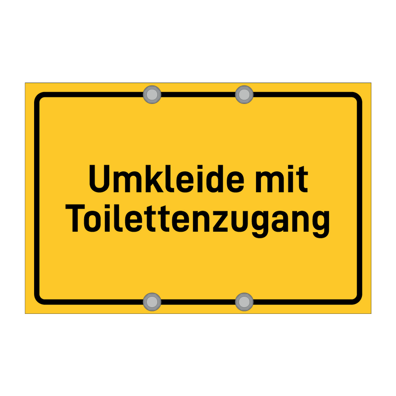 Umkleide mit Toilettenzugang