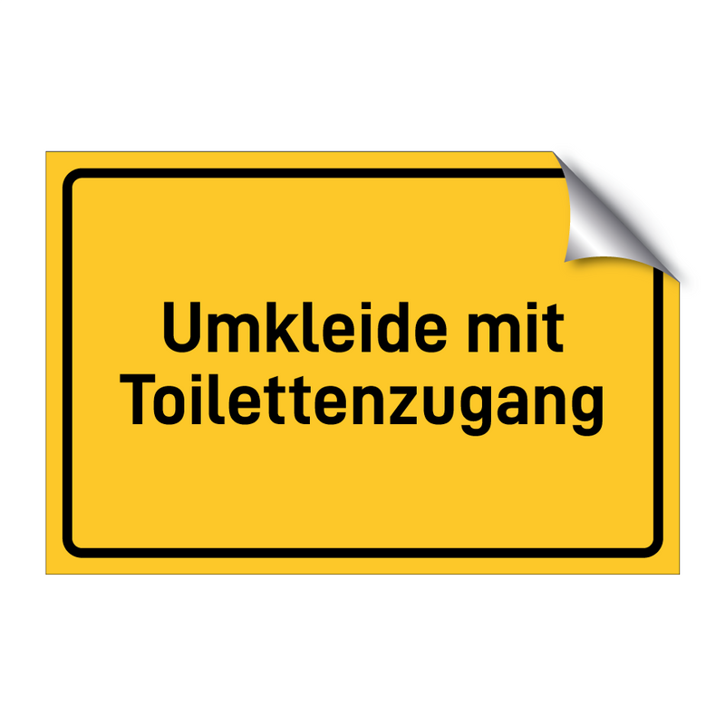 Umkleide mit Toilettenzugang