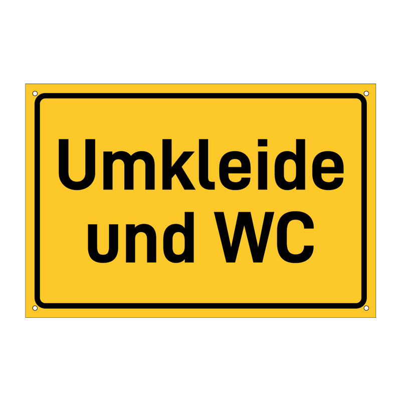 Umkleide und WC