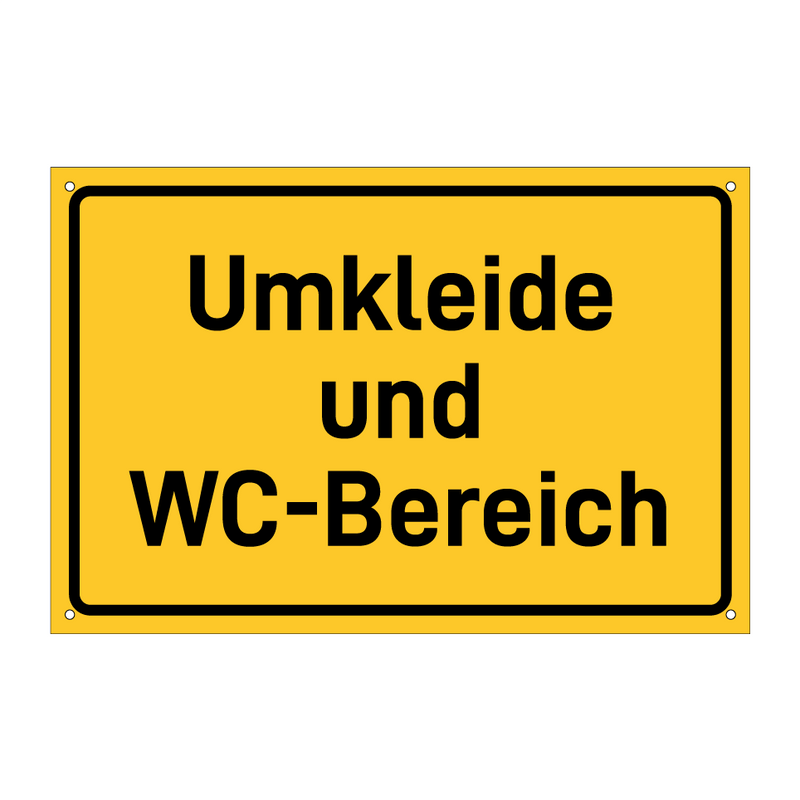 Umkleide und WC-Bereich