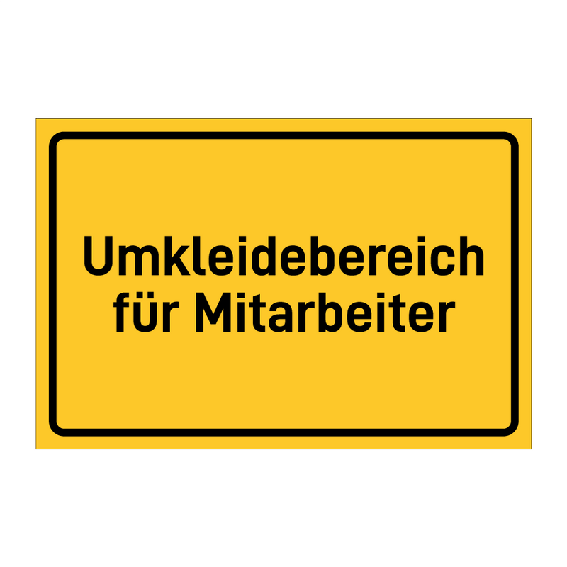 Umkleidebereich für Mitarbeiter