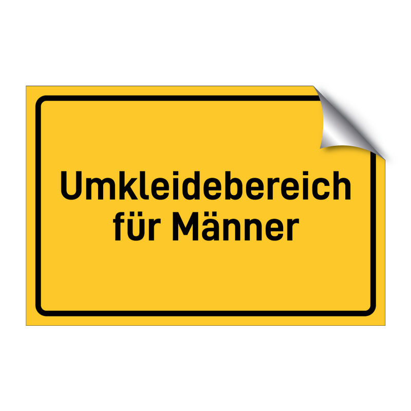 Umkleidebereich für Männer