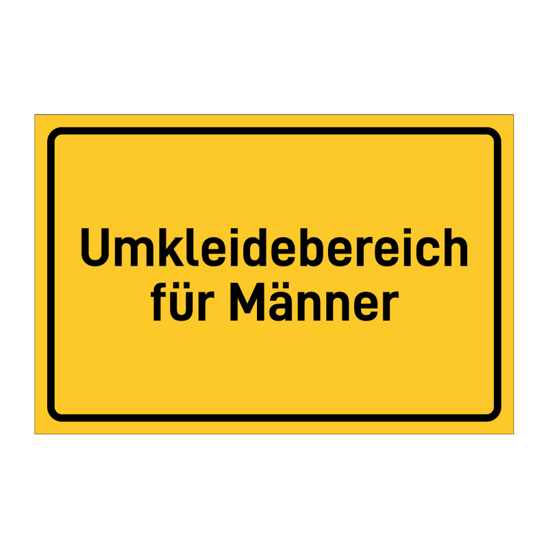 Umkleidebereich für Männer