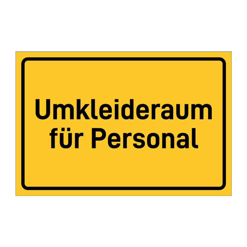 Umkleideraum für Personal