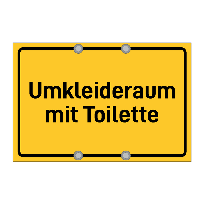 Umkleideraum mit Toilette