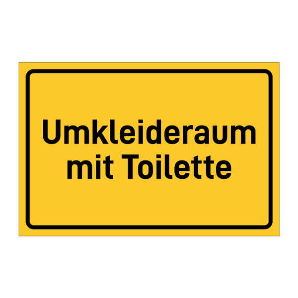 Umkleideraum mit Toilette