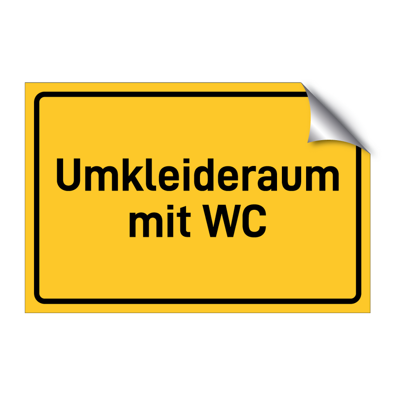 Umkleideraum mit WC