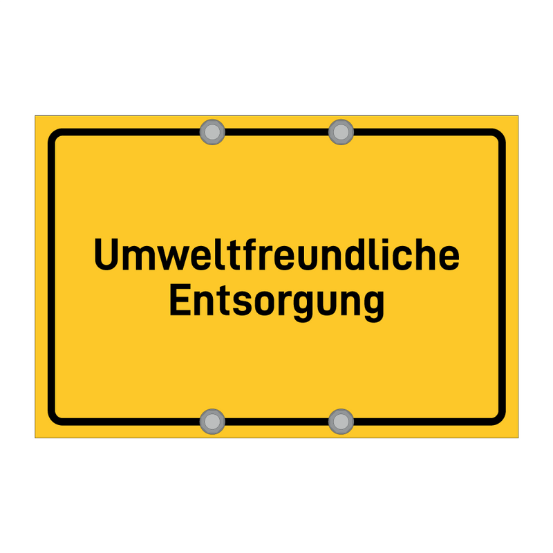 Umweltfreundliche Entsorgung