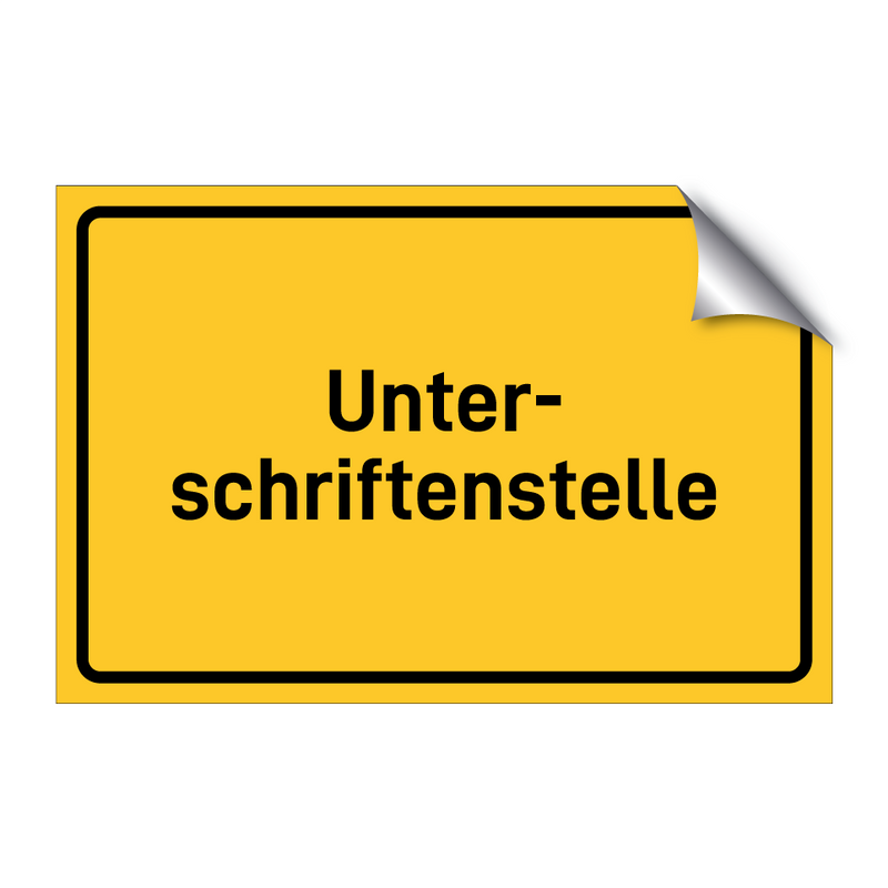 Unter- schriftenstelle