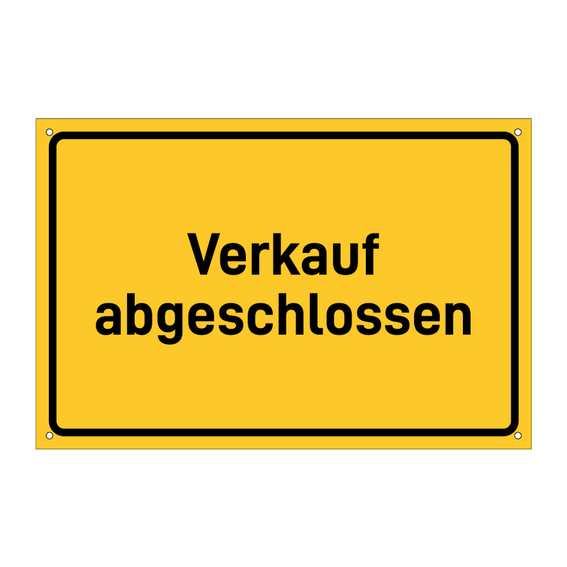 Verkauf abgeschlossen