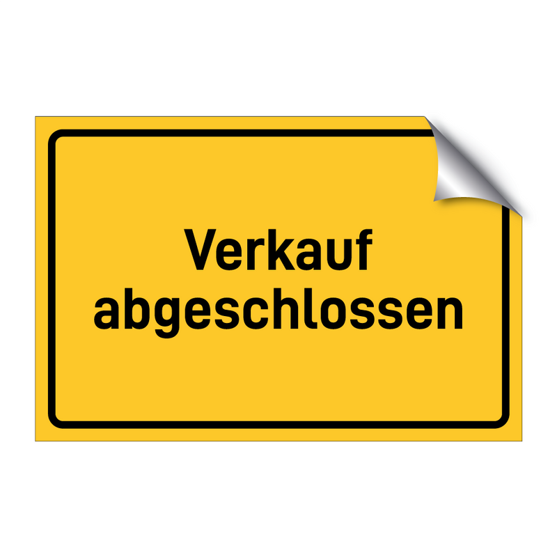 Verkauf abgeschlossen