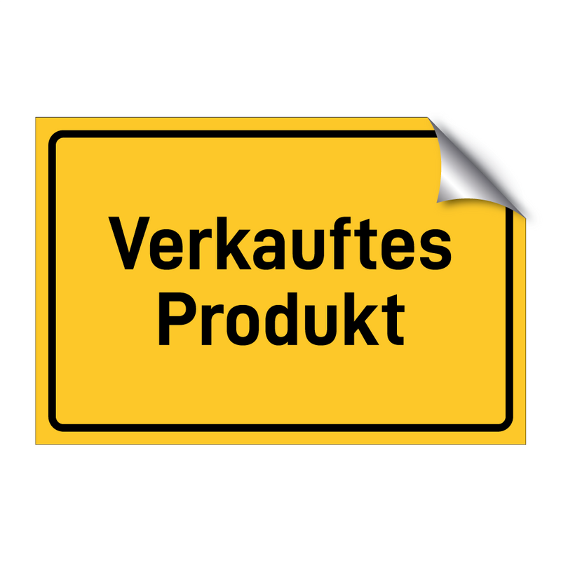 Verkauftes Produkt