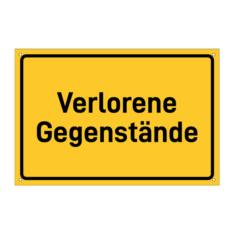 Verlorene Gegenstände