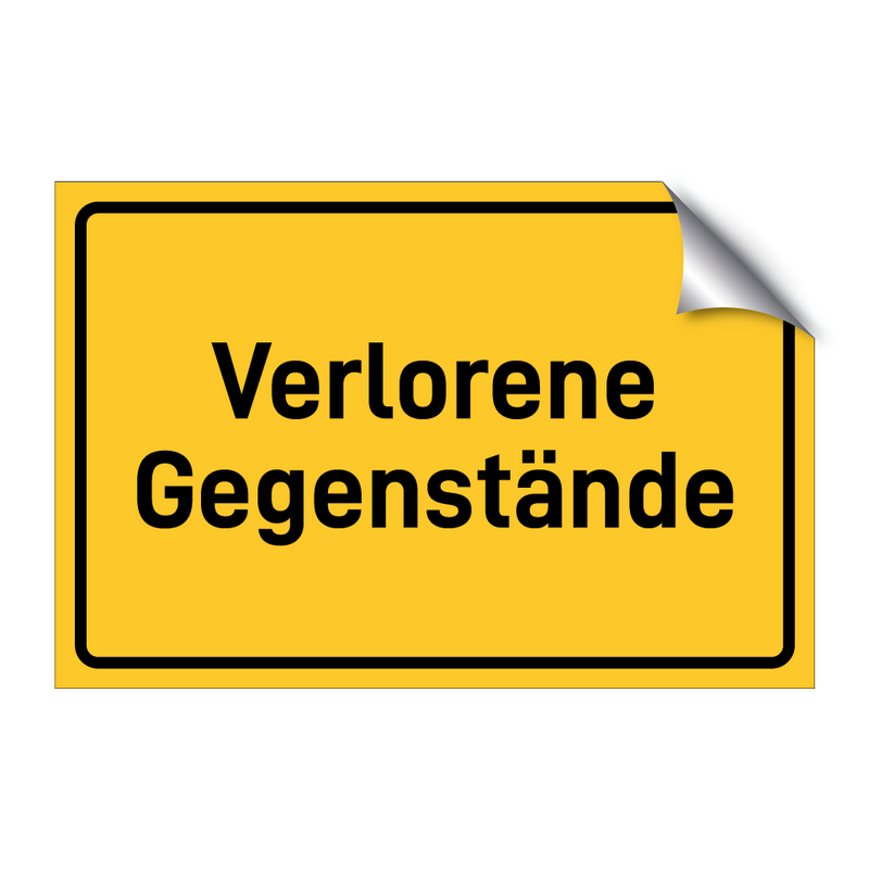 Verlorene Gegenstände