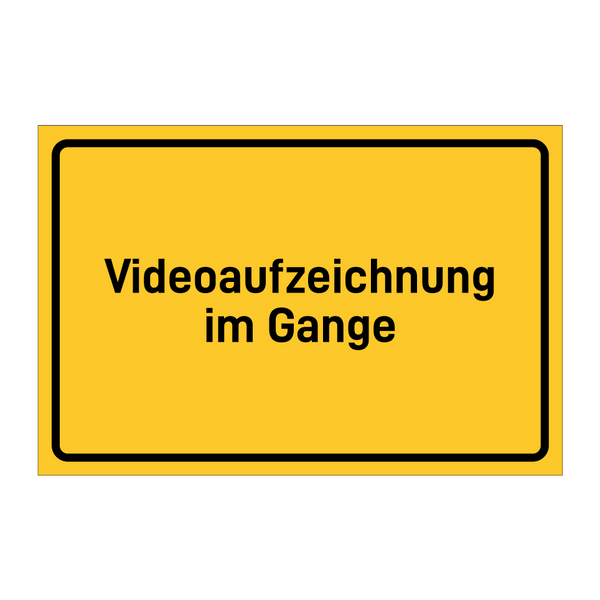 Videoaufzeichnung im Gange