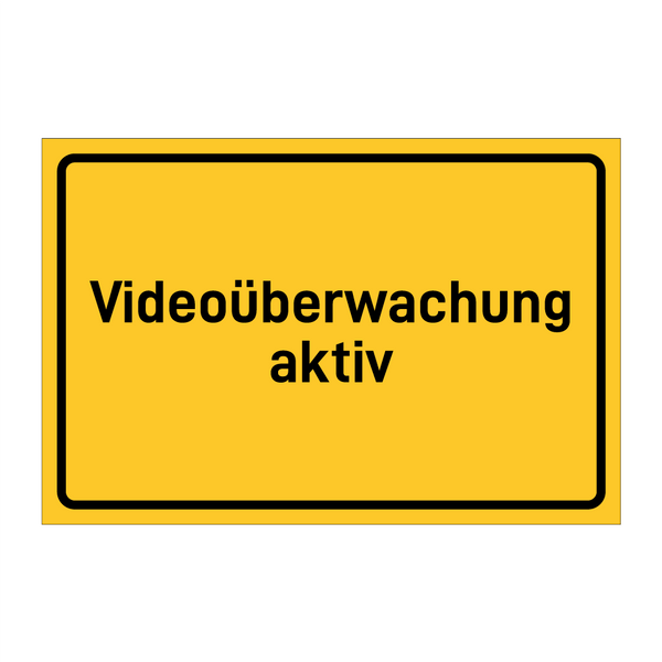 Videoüberwachung aktiv