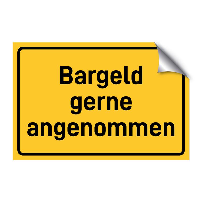 Bargeld gerne angenommen & Bargeld gerne angenommen & Bargeld gerne angenommen