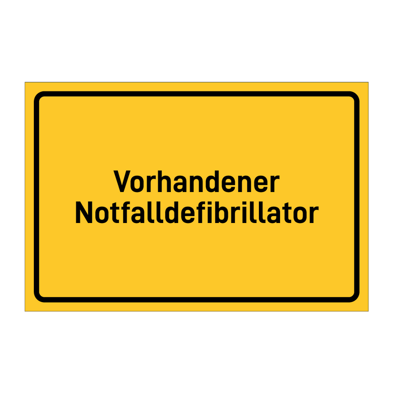 Vorhandener Notfalldefibrillator