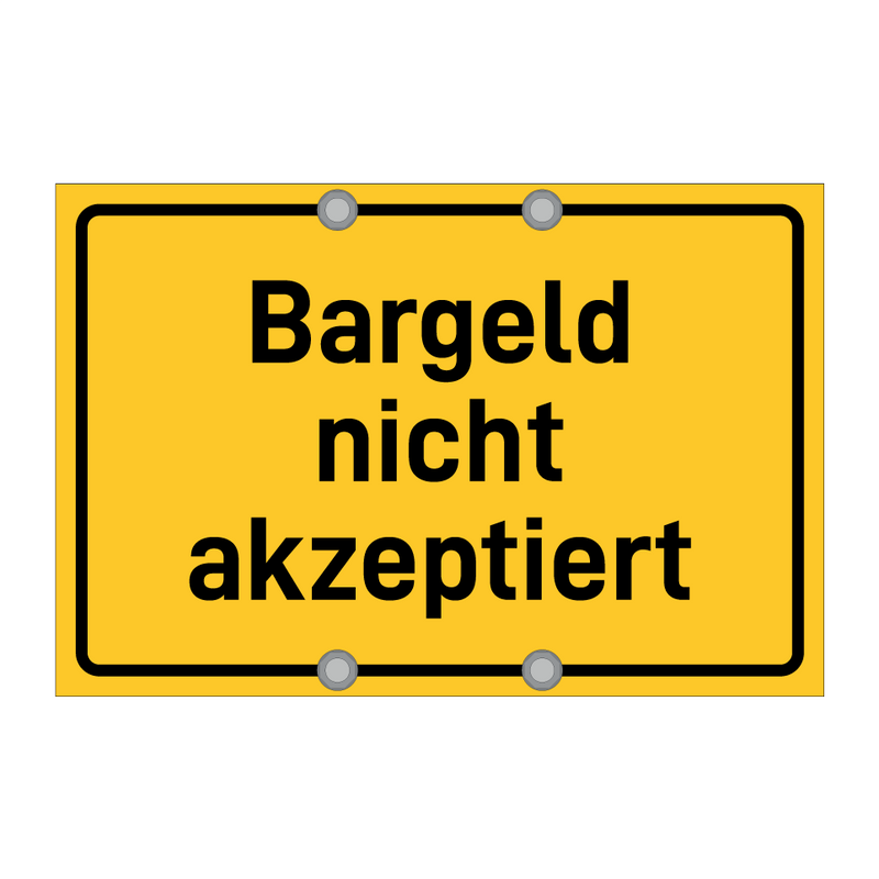 Bargeld nicht akzeptiert & Bargeld nicht akzeptiert & Bargeld nicht akzeptiert