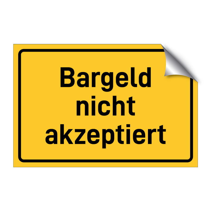 Bargeld nicht akzeptiert & Bargeld nicht akzeptiert & Bargeld nicht akzeptiert