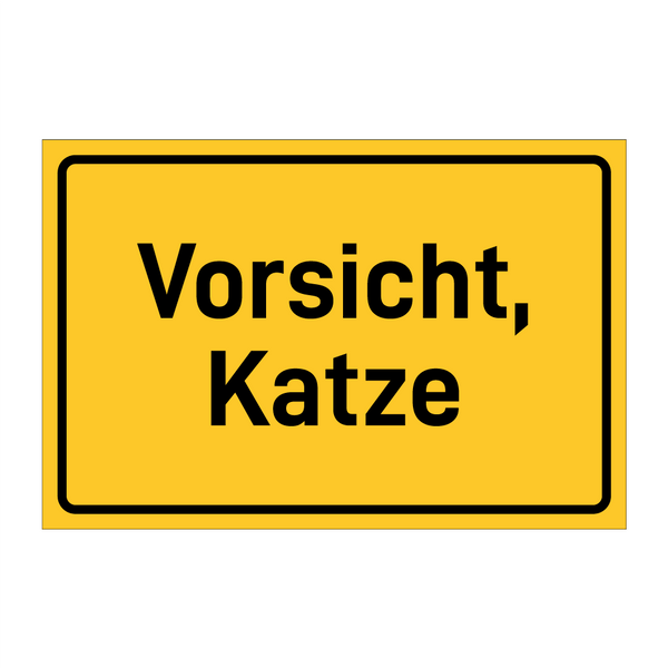 Vorsicht, Katze