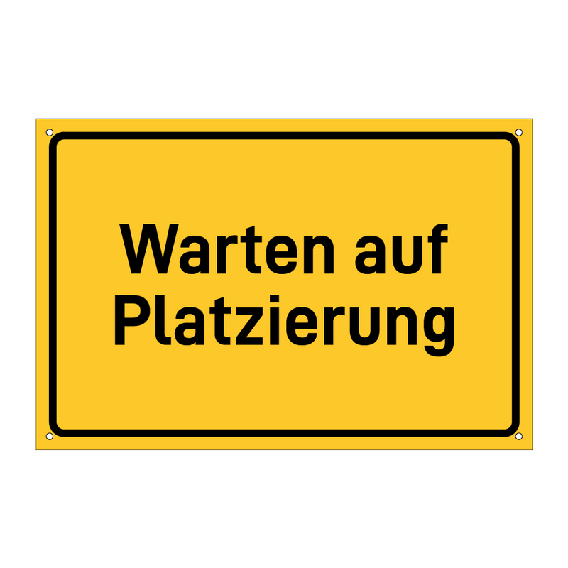 Warten auf Platzierung