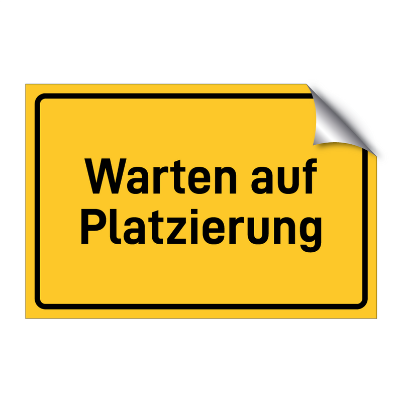 Warten auf Platzierung