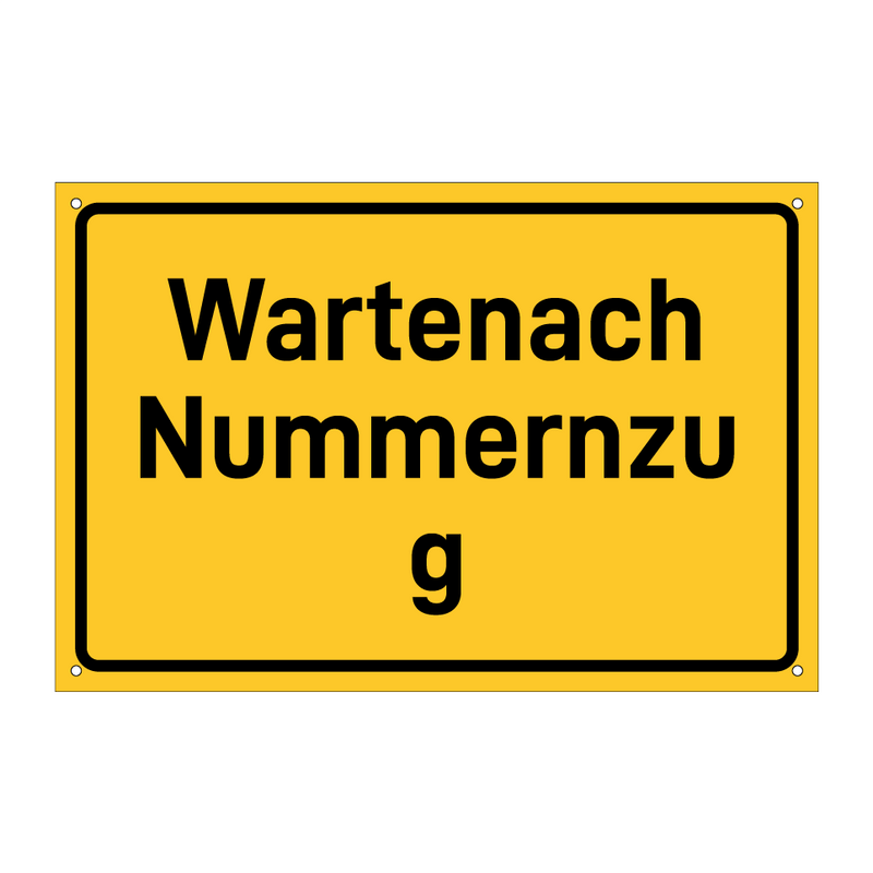 Wartenach Nummernzug