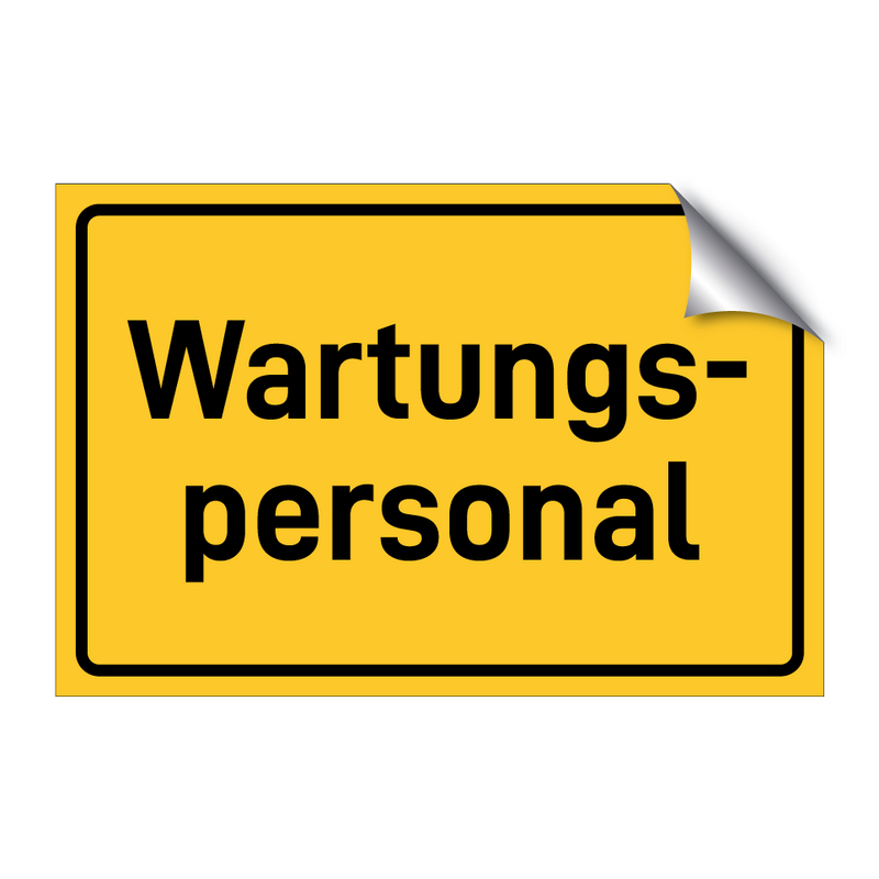 Wartungs- personal