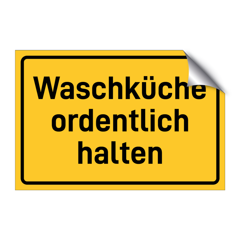 Waschküche ordentlich halten