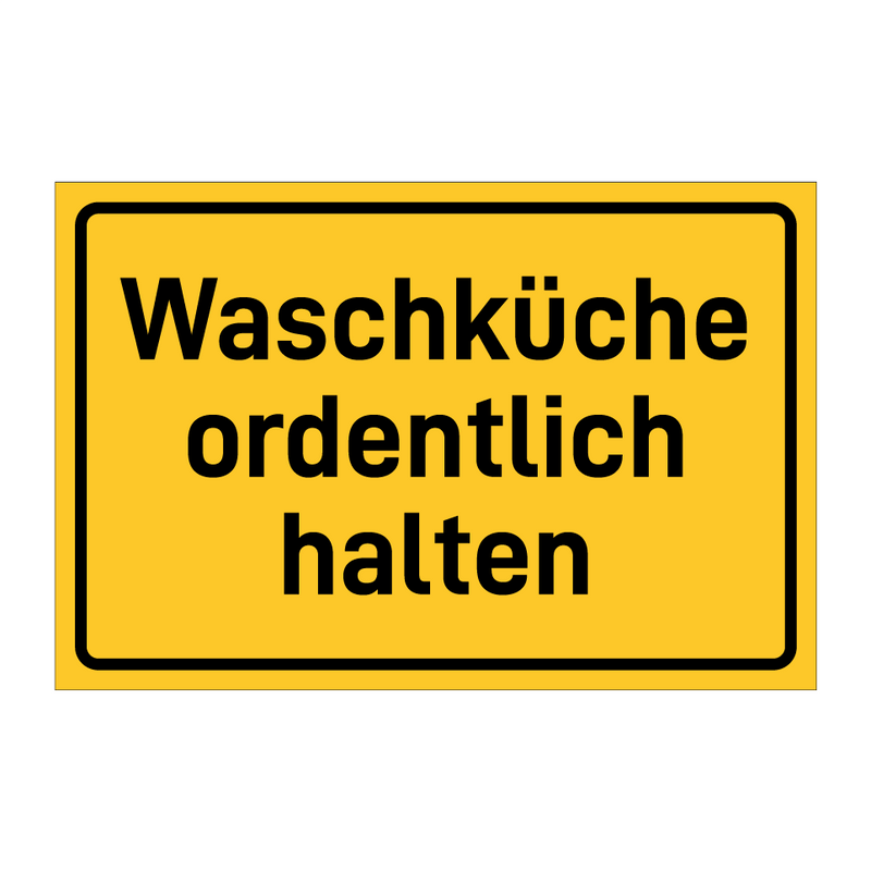 Waschküche ordentlich halten