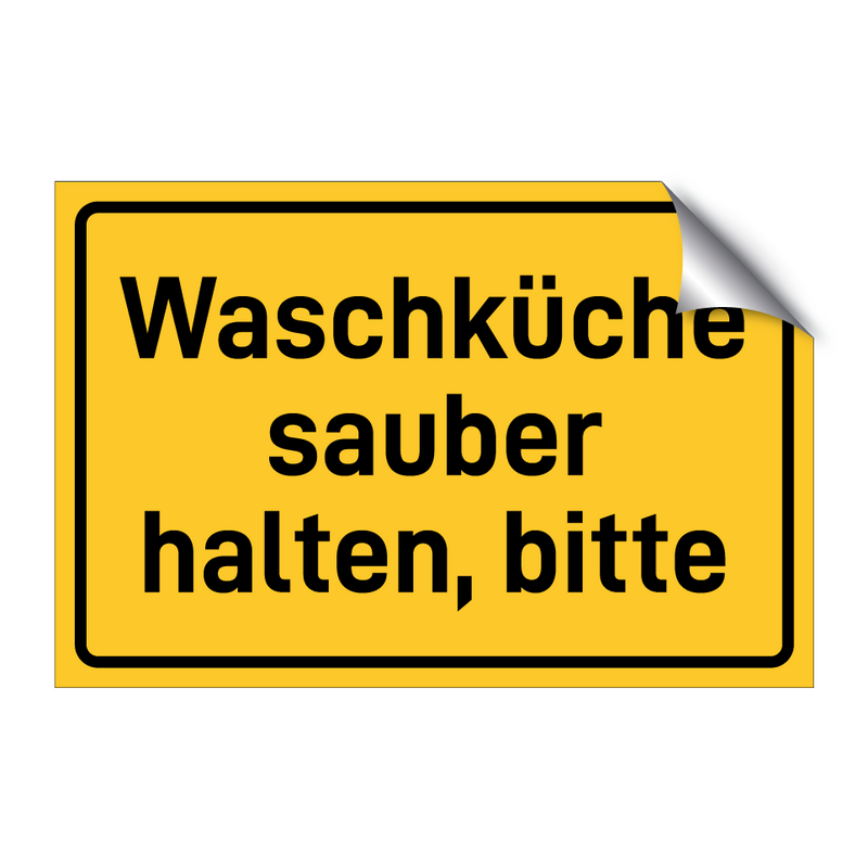 Waschküche sauber halten, bitte