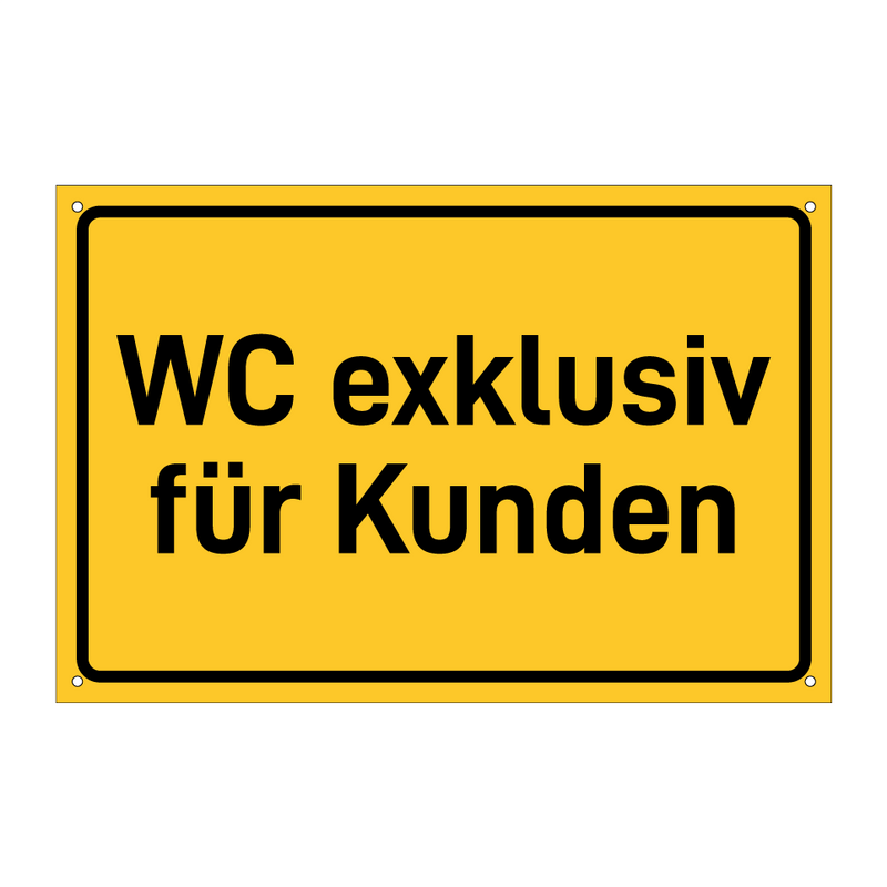 WC exklusiv für Kunden