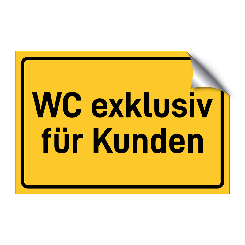 WC exklusiv für Kunden