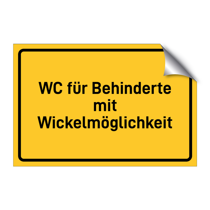 WC für Behinderte mit Wickelmöglichkeit