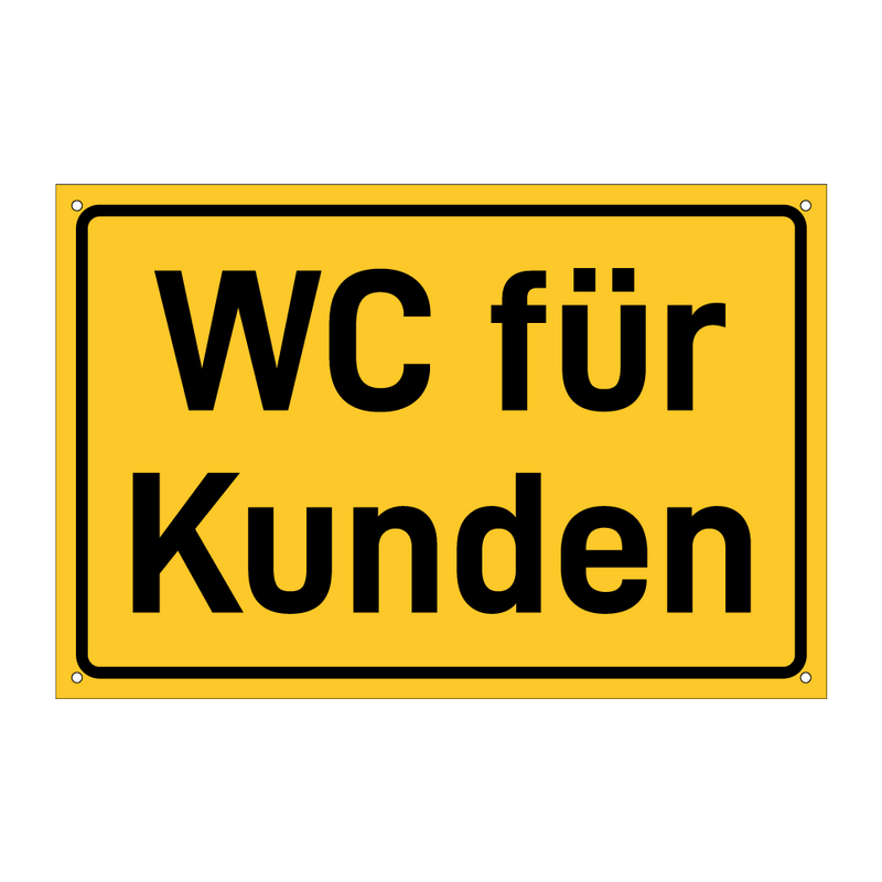 WC für Kunden