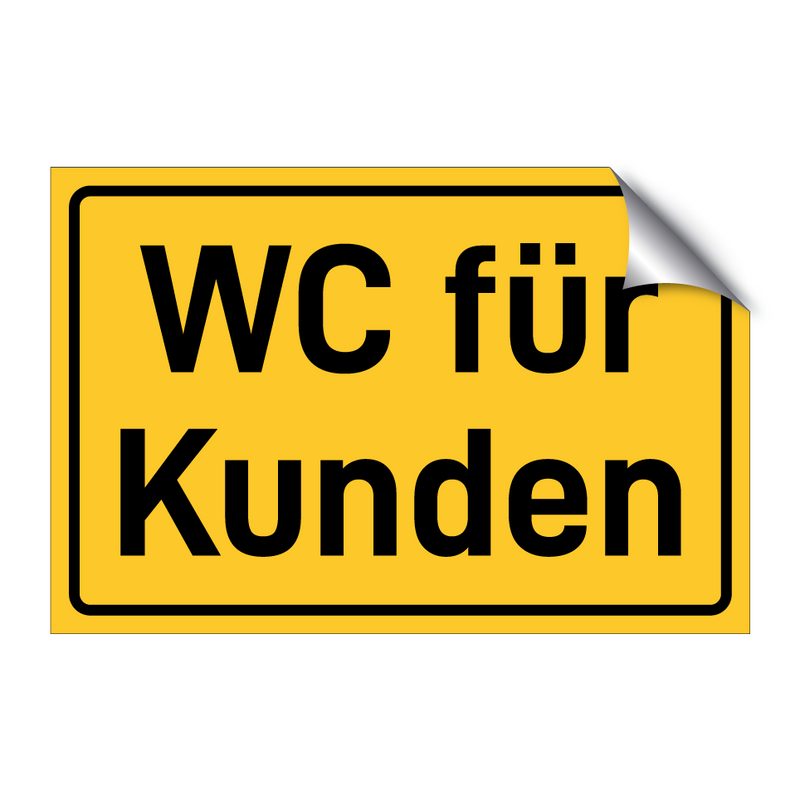 WC für Kunden