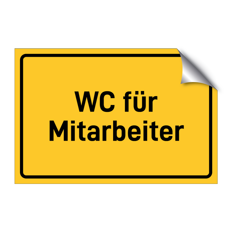 WC für Mitarbeiter