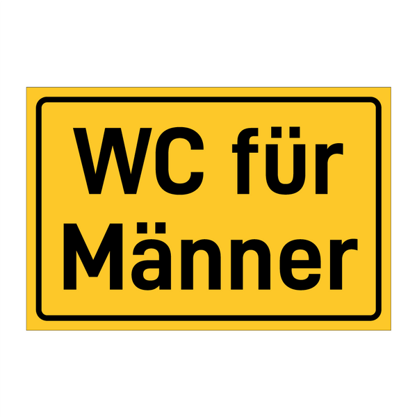 WC für Männer