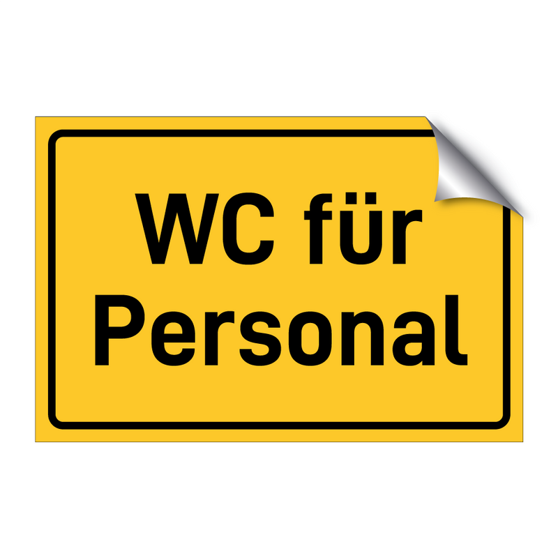 WC für Personal