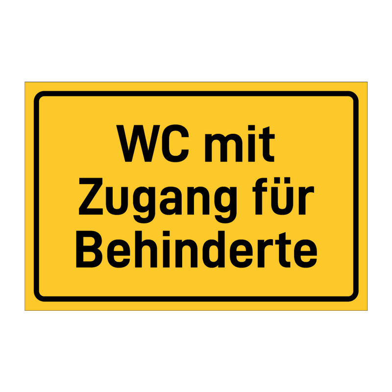 WC mit Zugang für Behinderte