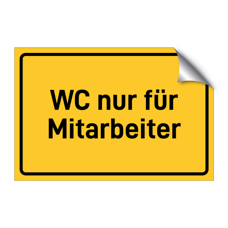 WC nur für Mitarbeiter