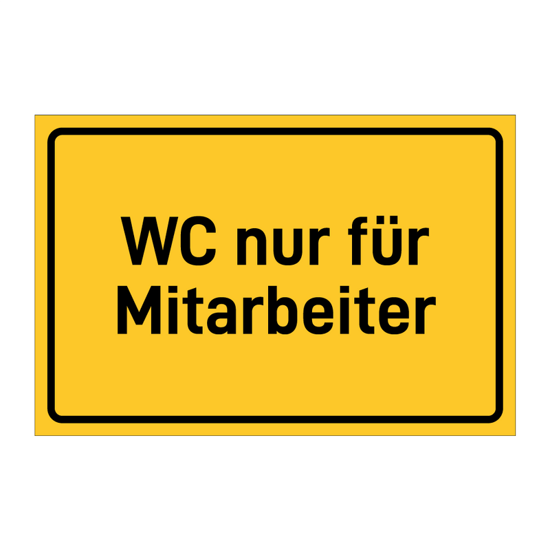 WC nur für Mitarbeiter